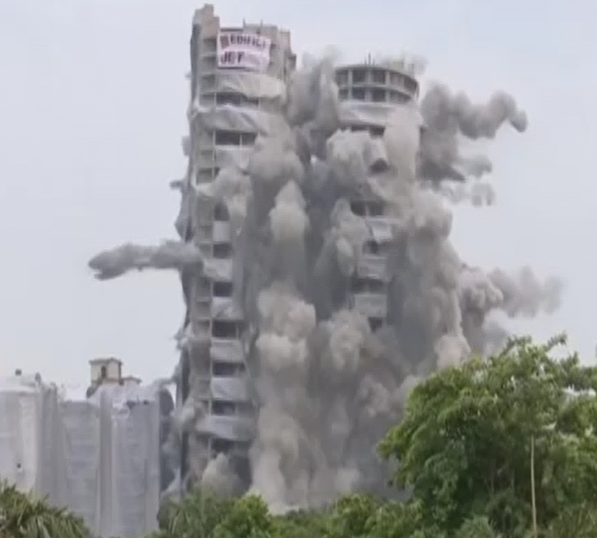 Noida Twin Tower Demolished