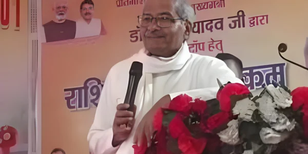 bjp leader janardan mishra allegation 1100 voters in one room vote theft exposed