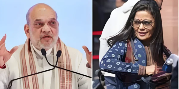 mahua statement in headlines demand behead amit shah creates political uproar