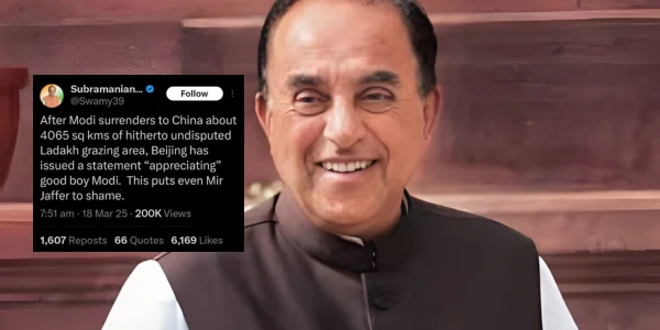 subramanian swamy explosive disclosure pm modi gave thousands square meters land china in ladakh