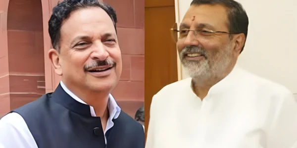 bjp government under pressure rajiv prata rudy gave nishikant dubey stern reprimand