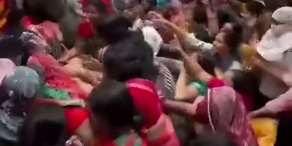bjp women wing accused stealing sarees controversy during bihar shutdown