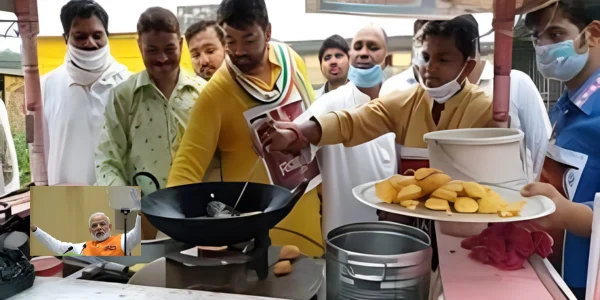 protests mark modi's 75th birthday youth celebrate unemployment day by selling tea and pakoras