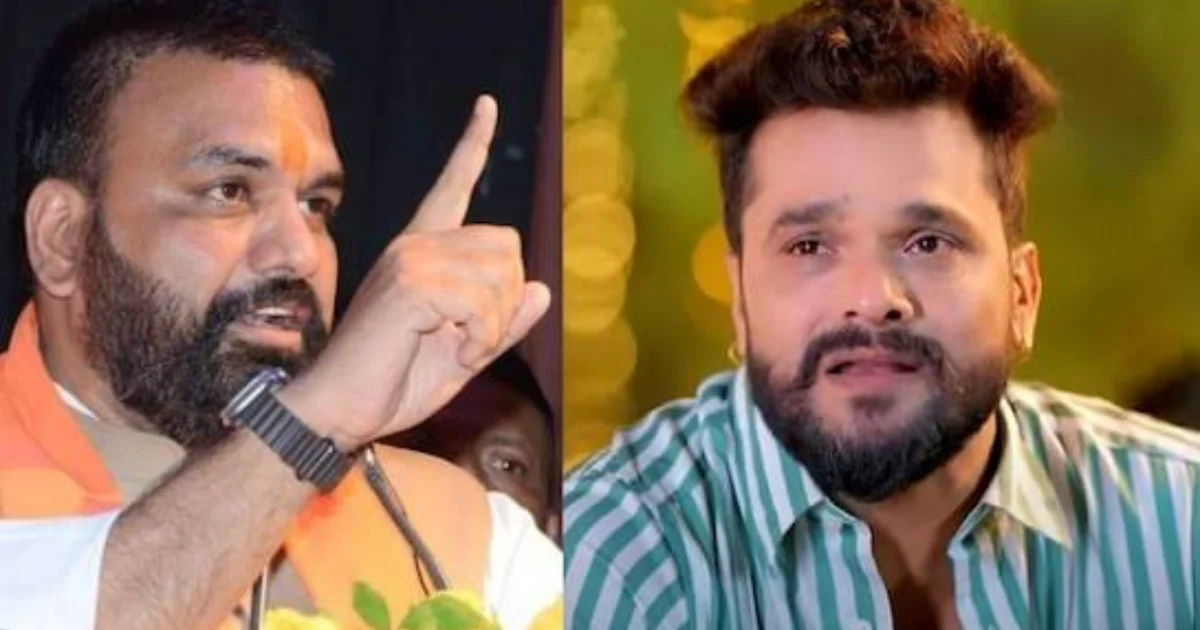 bihar politics deputy cm samrat chaudhary's call to khesari lal yadav dance 20251024 182530 0000